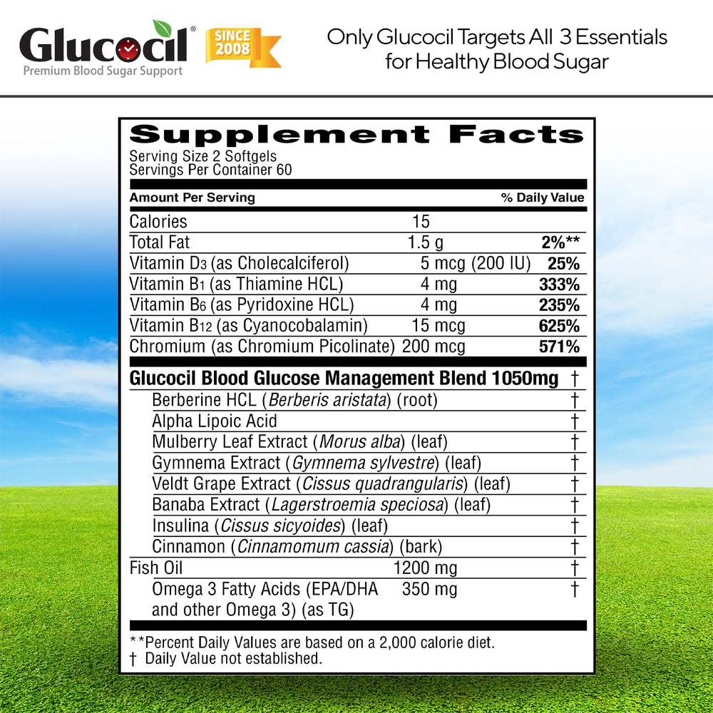 Glucocil en ambiente de estilo de vida saludable y energía sostenida