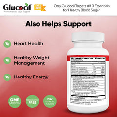 Glucocil en mesa con comida ejemplificando toma junto a comidas
