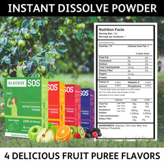 Glucose SOS sobre en bolso estilo de vida, siempre listo para llevar