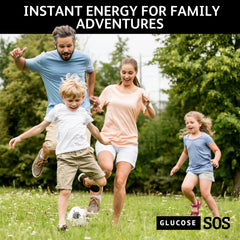 Glucose SOS variedad de sabores en display, opciones agradables