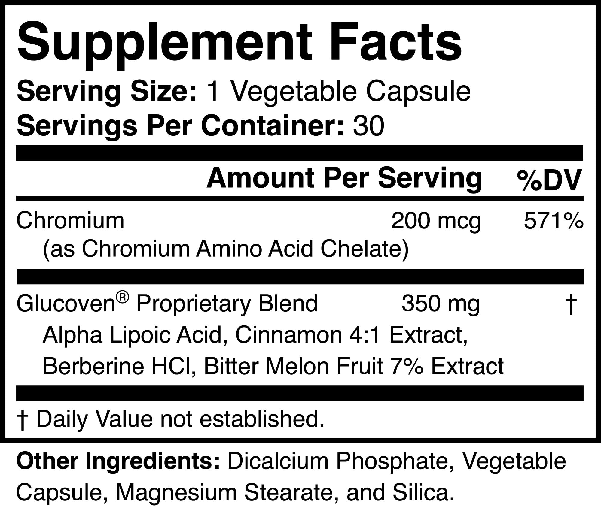 Glucoven cápsula vegetal cercana para ver textura y tamaño