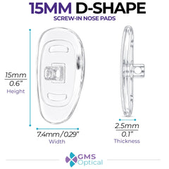 GMS Optical almohadilla montada en gafa, sujeción antideslizante