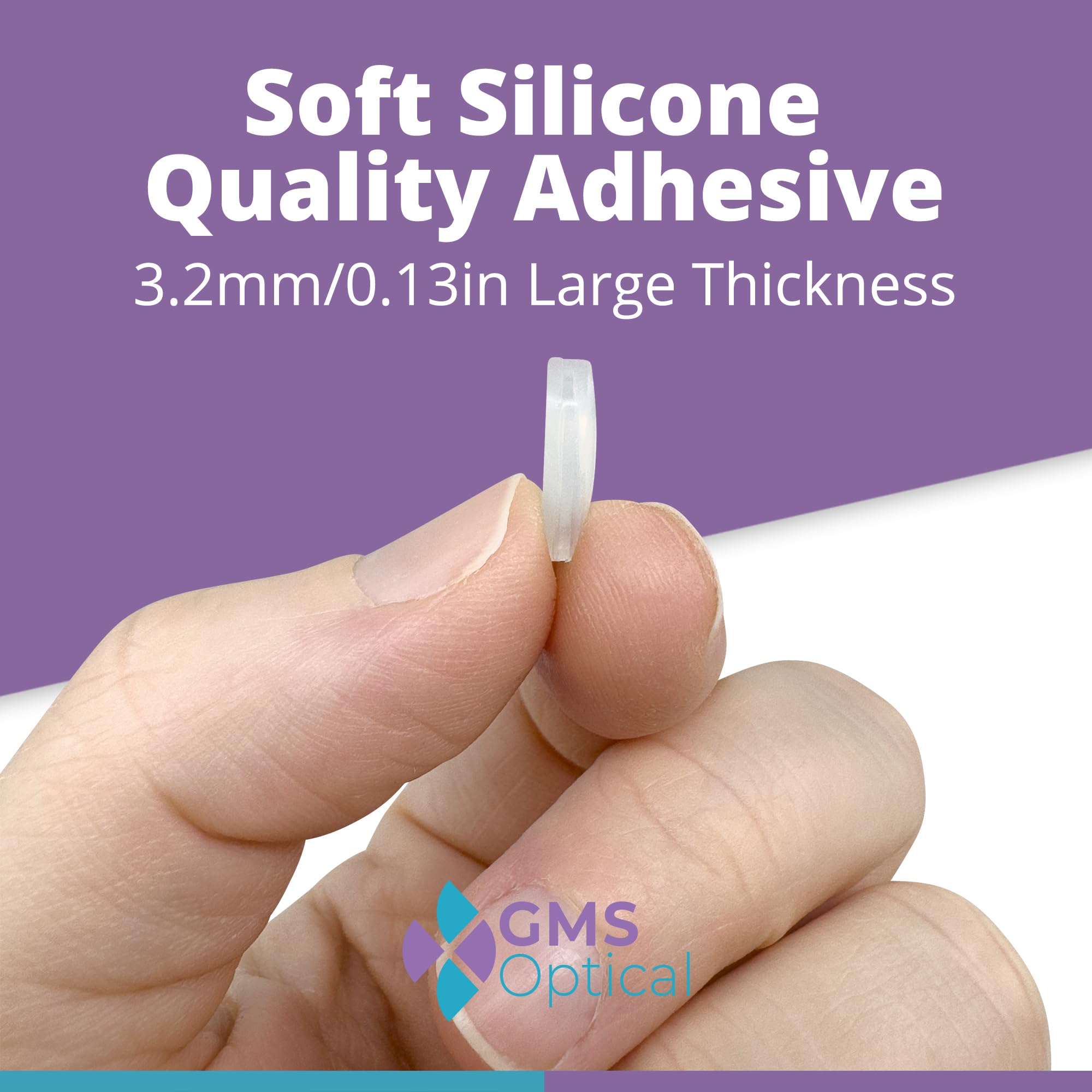 GMS Optical almohadillas en puente nasal evitando deslizamiento