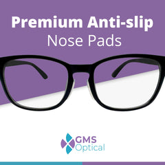 GMS Optical demostración de aplicación en puente de gafas para ajuste estable