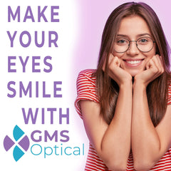 GMS Optical comparación de tamaño junto a una moneda para visualizar escala real