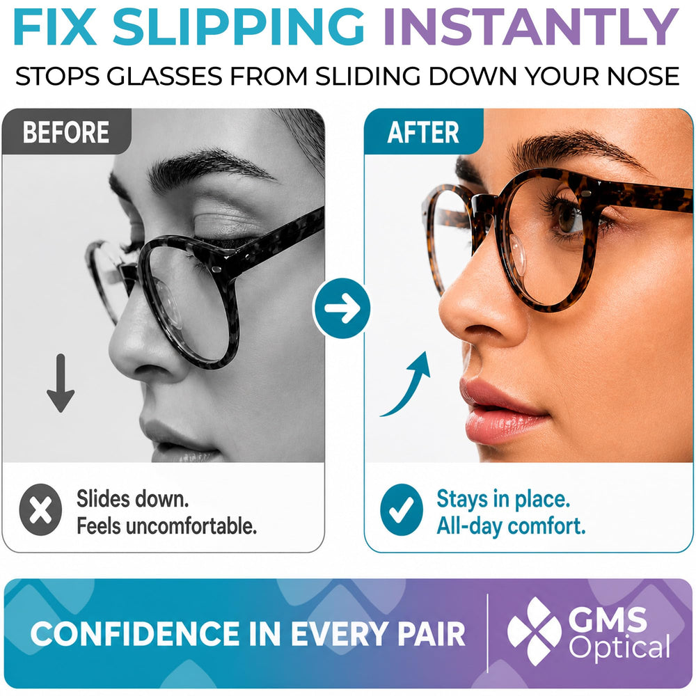 GMS Optical textura de silicona suave para mayor confort nasal