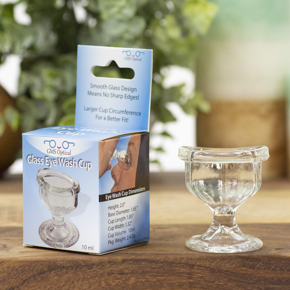 GMS Optical copa guardada en funda limpia para almacenamiento higiénico y práctico