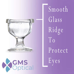 GMS Optical comparación de tamaño en mano para visualizar escala y facilidad
