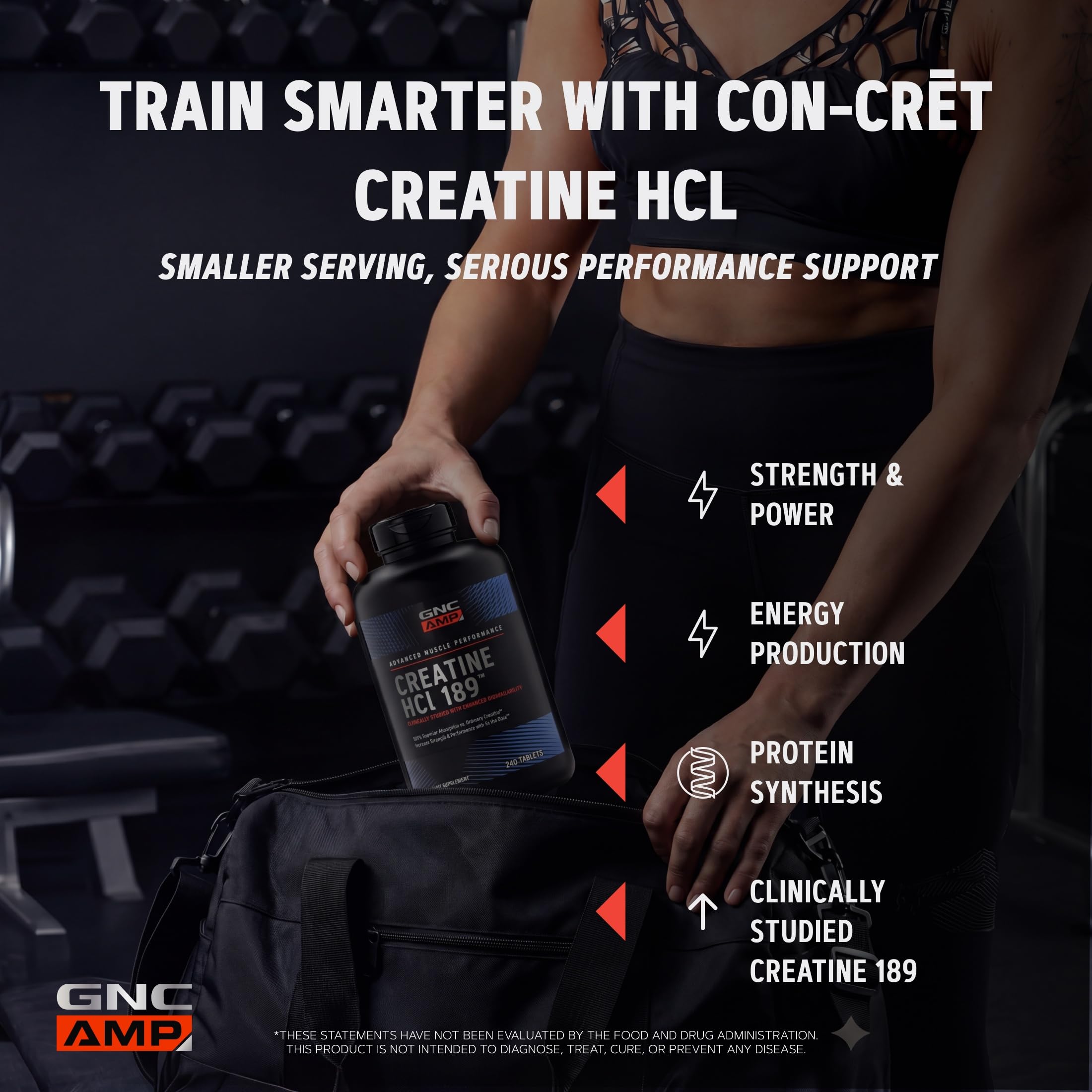 GNC etiqueta con información nutricional y uso recomendado visible