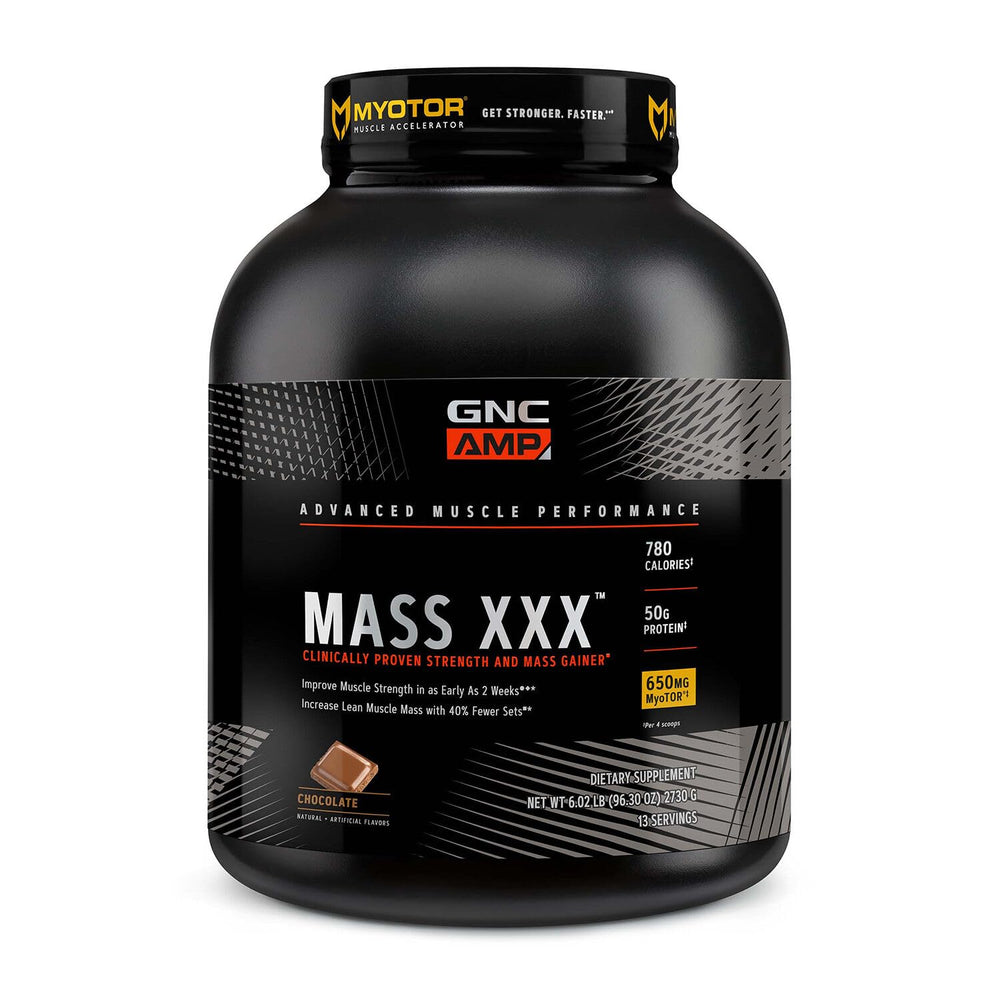 GNC AMP Mass XXX en bote, proteína para ganancia de masa
