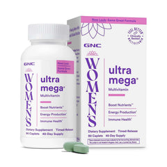 GNC envase frontal del multivitamínico para mujer, beneficio conveniencia diaria