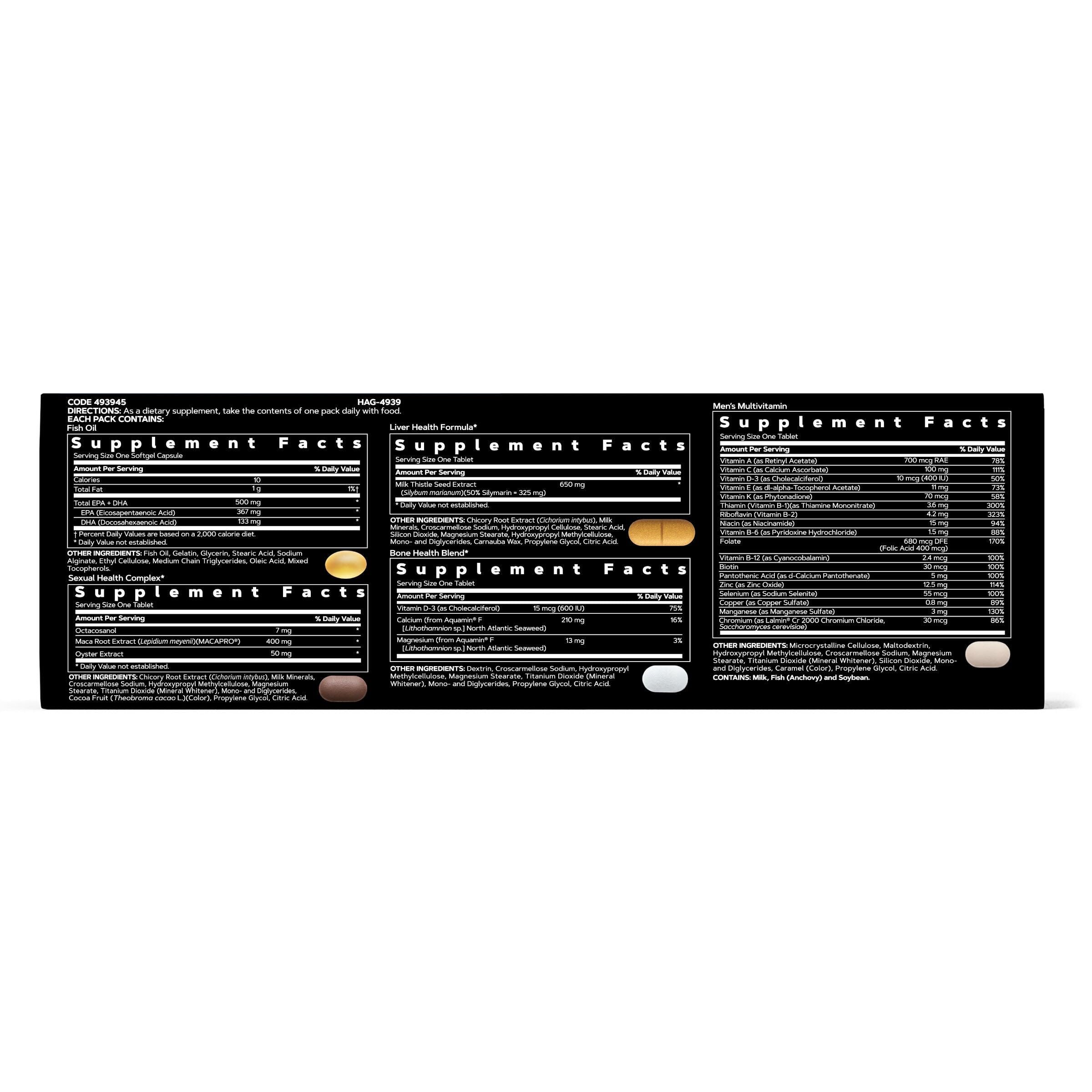 GNC Mega Men 40+ sobre individual listo para usar, práctico para viajes