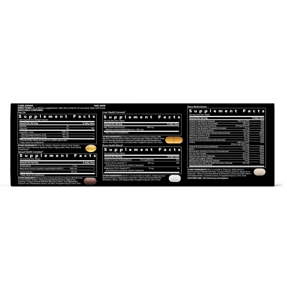 GNC Mega Men 40+ sobre individual listo para usar, práctico para viajes