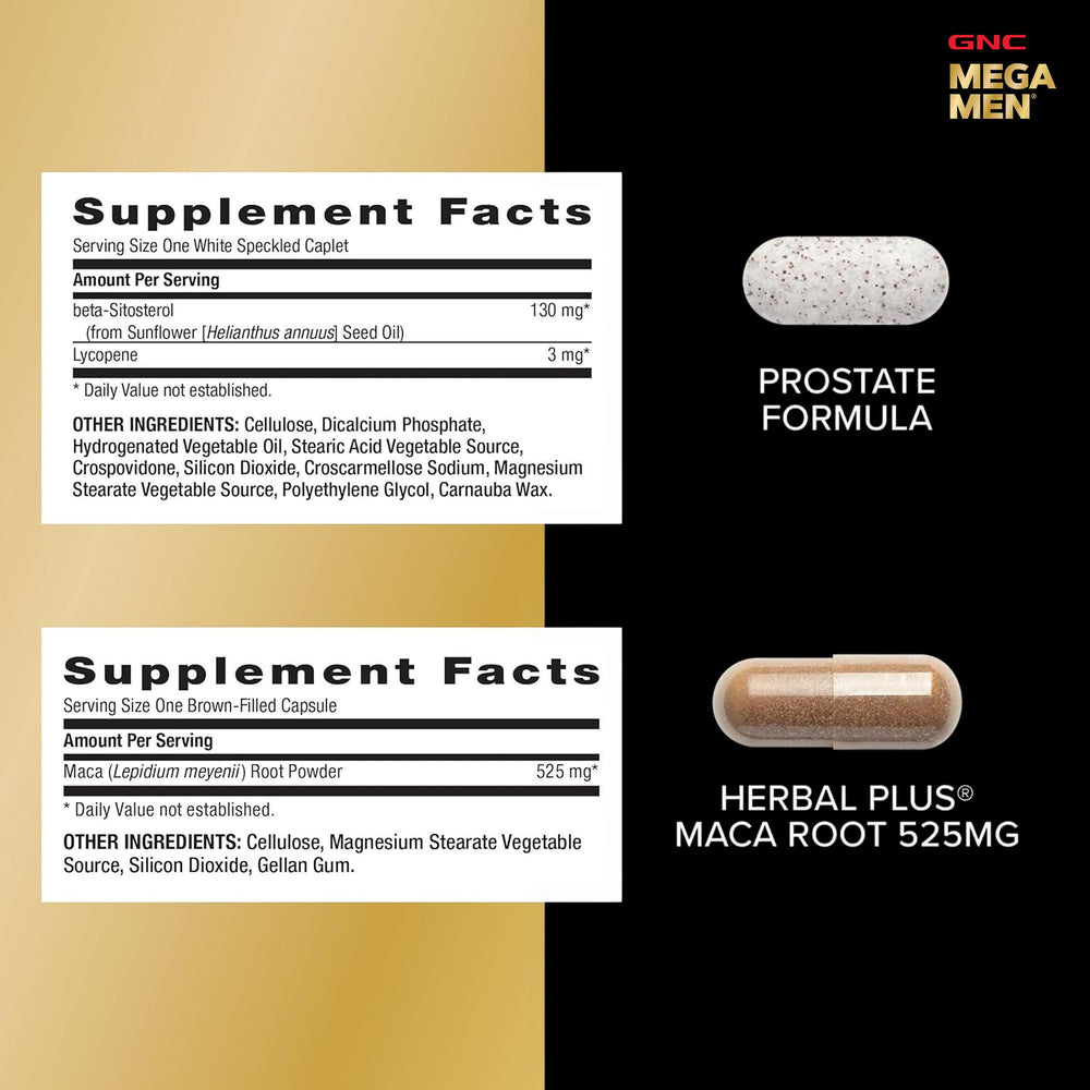 GNC Mega Men estilo de vida con hombre activo, sugiere apoyo para energía diaria