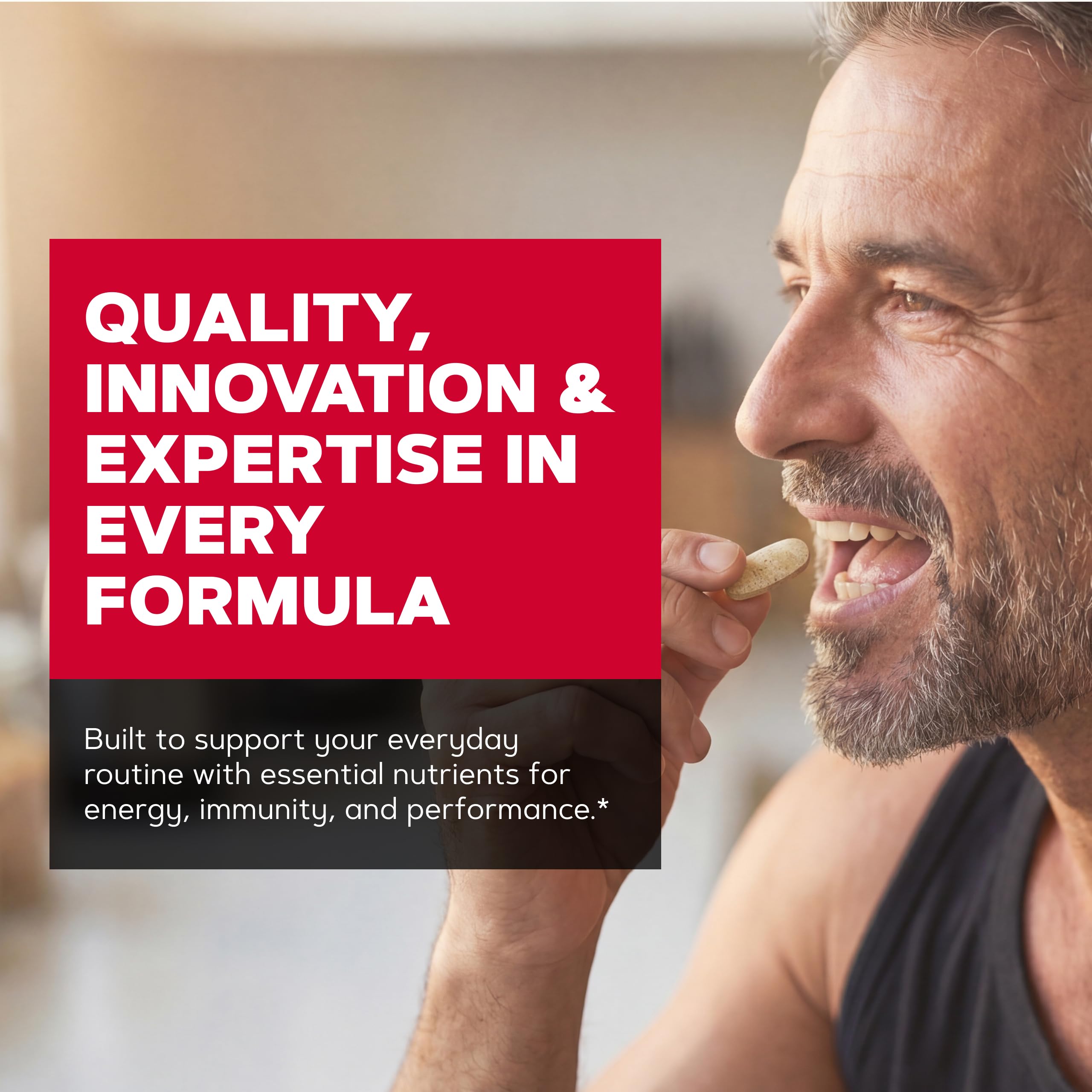 GNC Mega Men One Daily junto a un desayuno saludable para mostrar integración en la rutina diaria