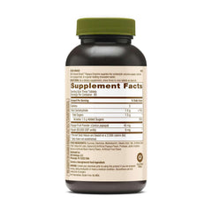 Primer plano de una tableta masticable GNC Papaya Enzyme mostrando textura, fácil de masticar