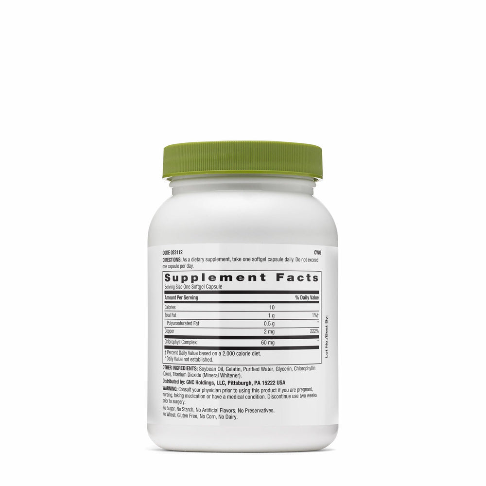 GNC primer plano de softgel mostrando textura y fácil ingestión