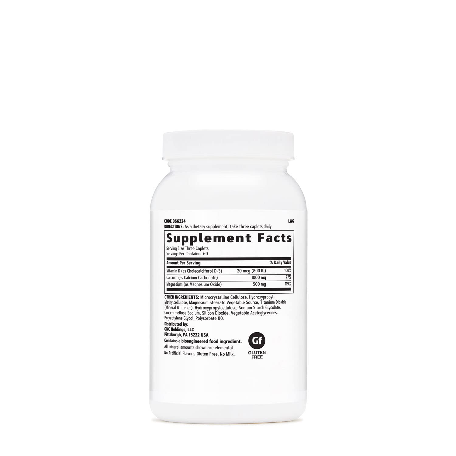 GNC primer plano de una tableta que muestra textura y tamaño para confianza