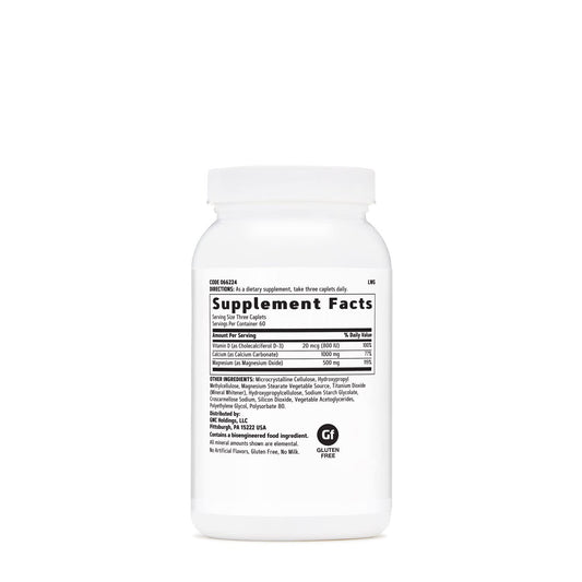GNC primer plano de una tableta que muestra textura y tamaño para confianza