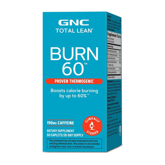 GNC envase frontal que muestra la fórmula termogénica y conveniencia