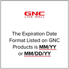 GNC empaque lateral mostrando certificaciones y sellos de pureza