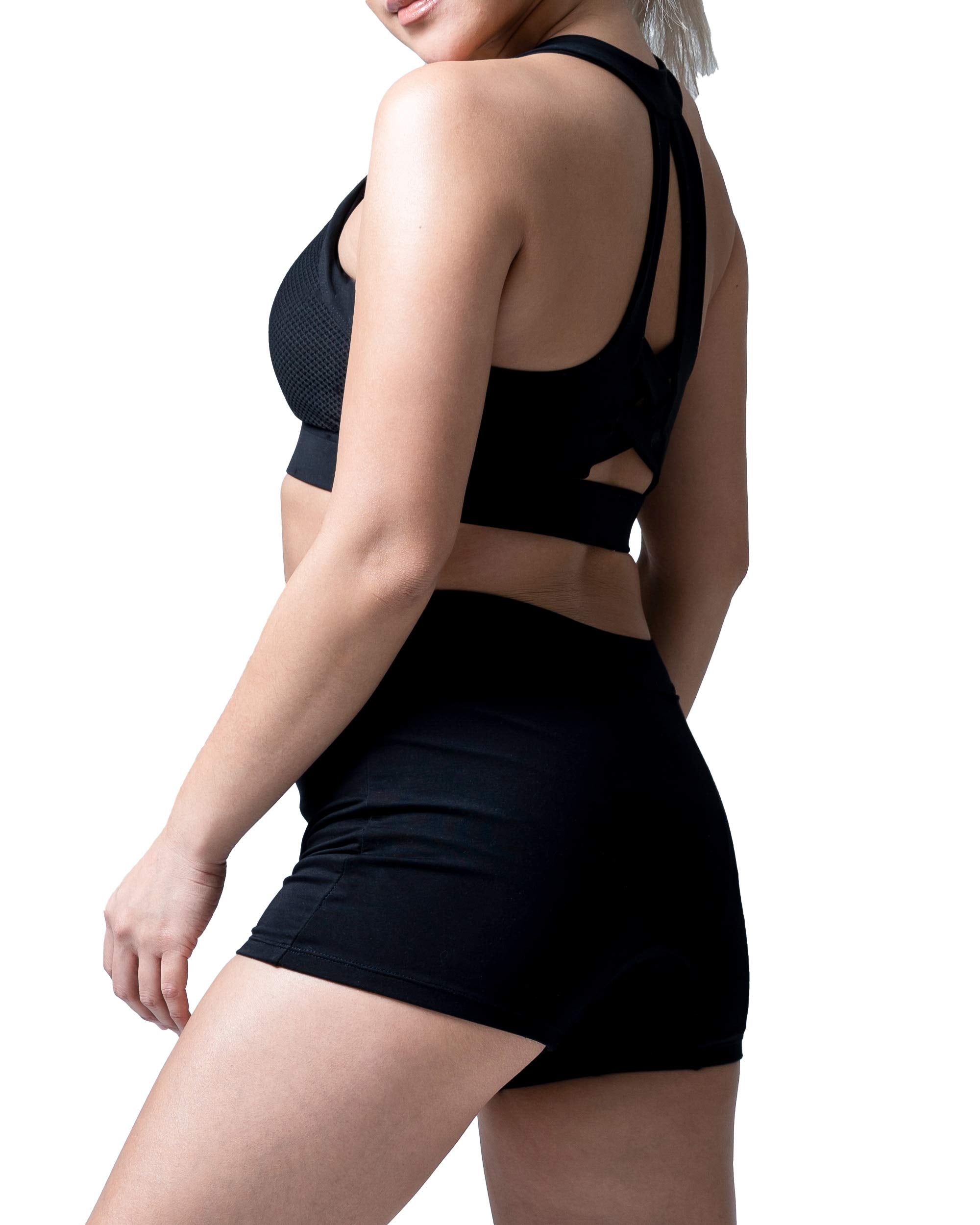 Goat Union vista frontal del short nocturno con protección completa y confort