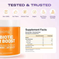 GOBIOTIX incorporado en batido vegetal para añadir fibra