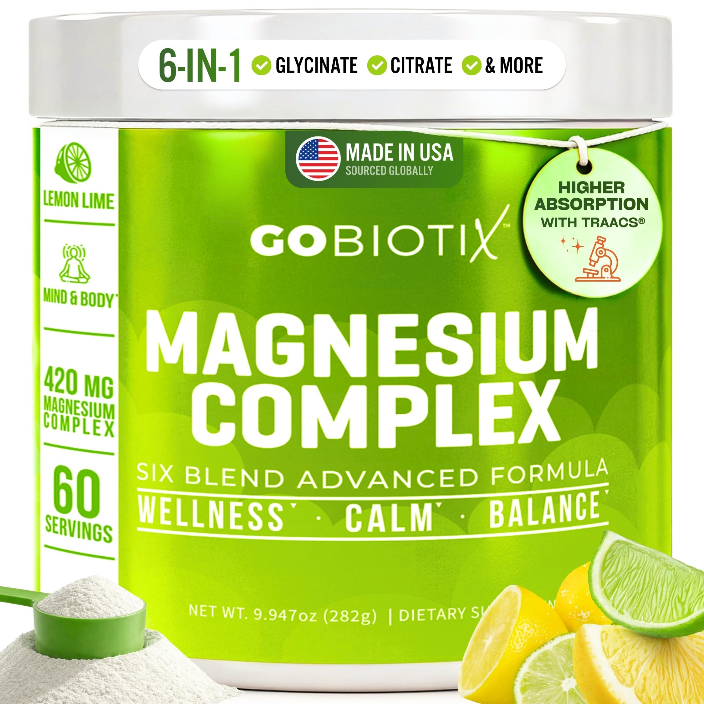 GOBIOTIX envase frontal Lemon Lime mostrando branding y beneficios claros