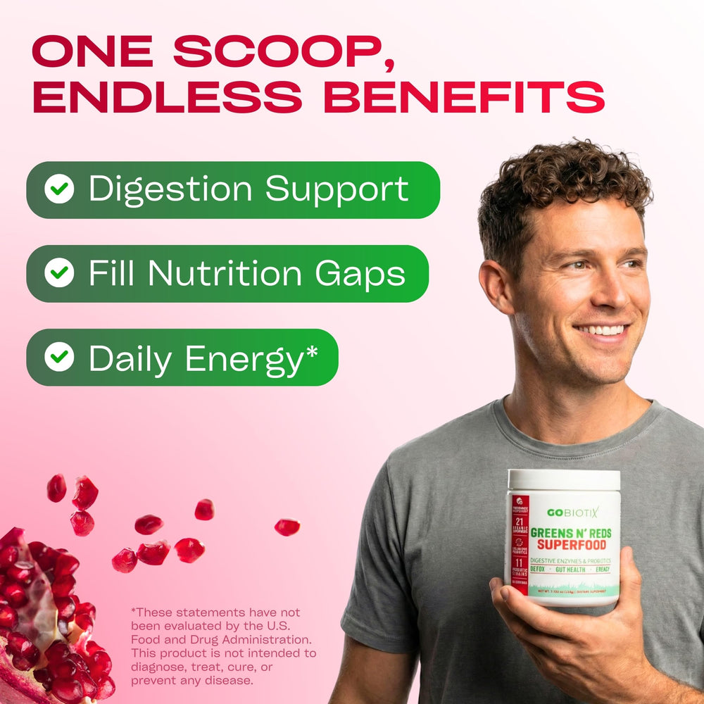 GOBIOTIX vaso preparado pomegranate raspberry con sabor refrescante