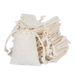 gobyhumm paquete frontal 50 bolsas muselina, embalaje ecológico