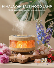 gofuch detalle cristal de sal del Himalaya aporta luz cálida decorativa