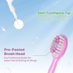 GoFujuco detalle de hilo dental y palillo integrados, limpieza completa
