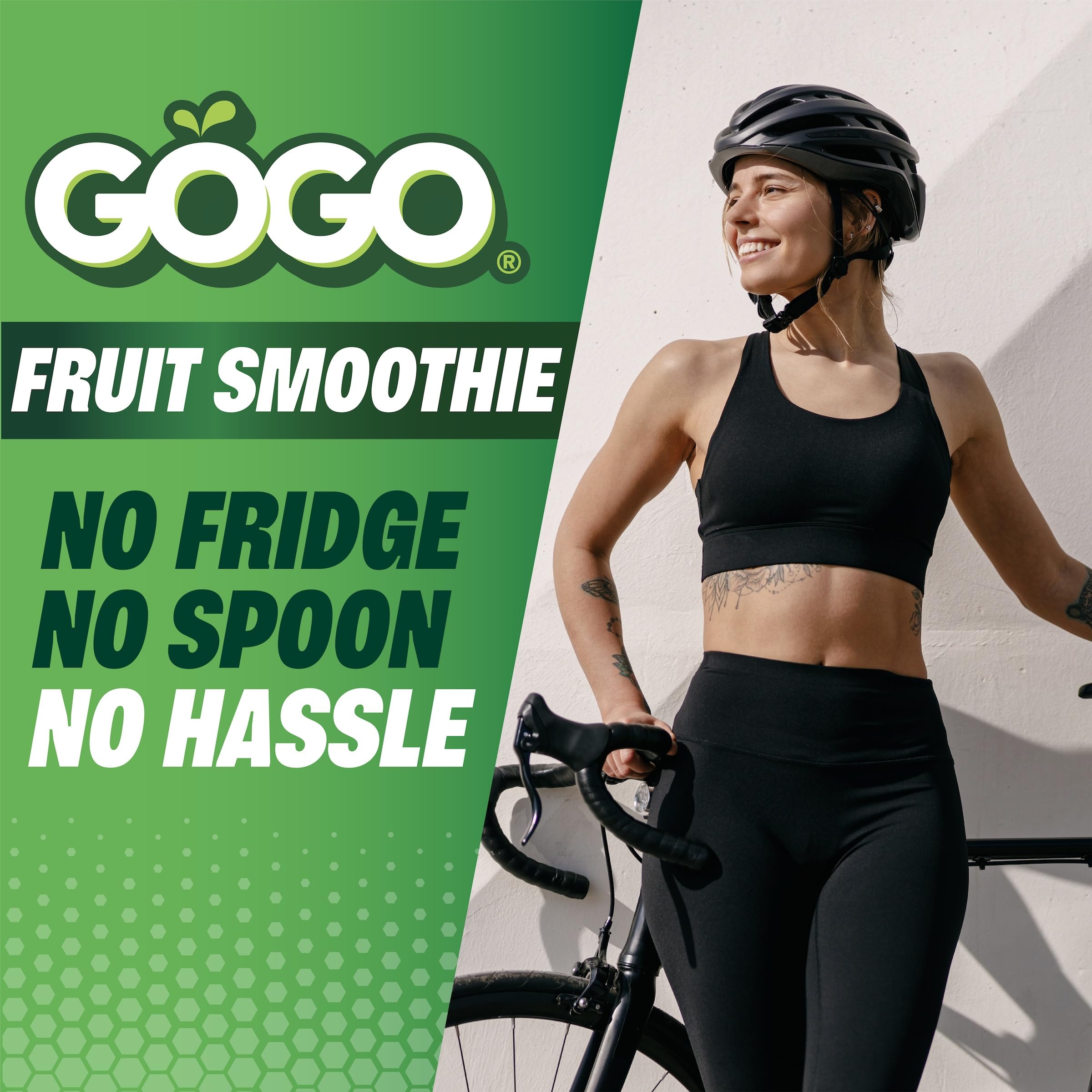 GoGo SqueeZ pouch dentro de mochila listo para actividad y energía