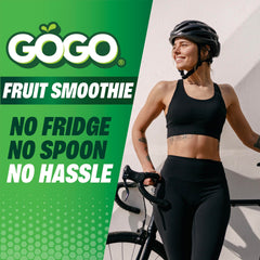 GoGo SqueeZ pouch dentro de mochila listo para actividad y energía