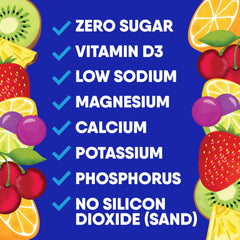 GoHydrate detalle de etiqueta nutricional que muestra electrolitos y vitamina D3