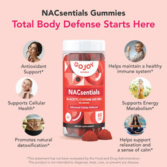 GOJOY NATURALS ingredientes activos dispuestos: NAC y antioxidantes