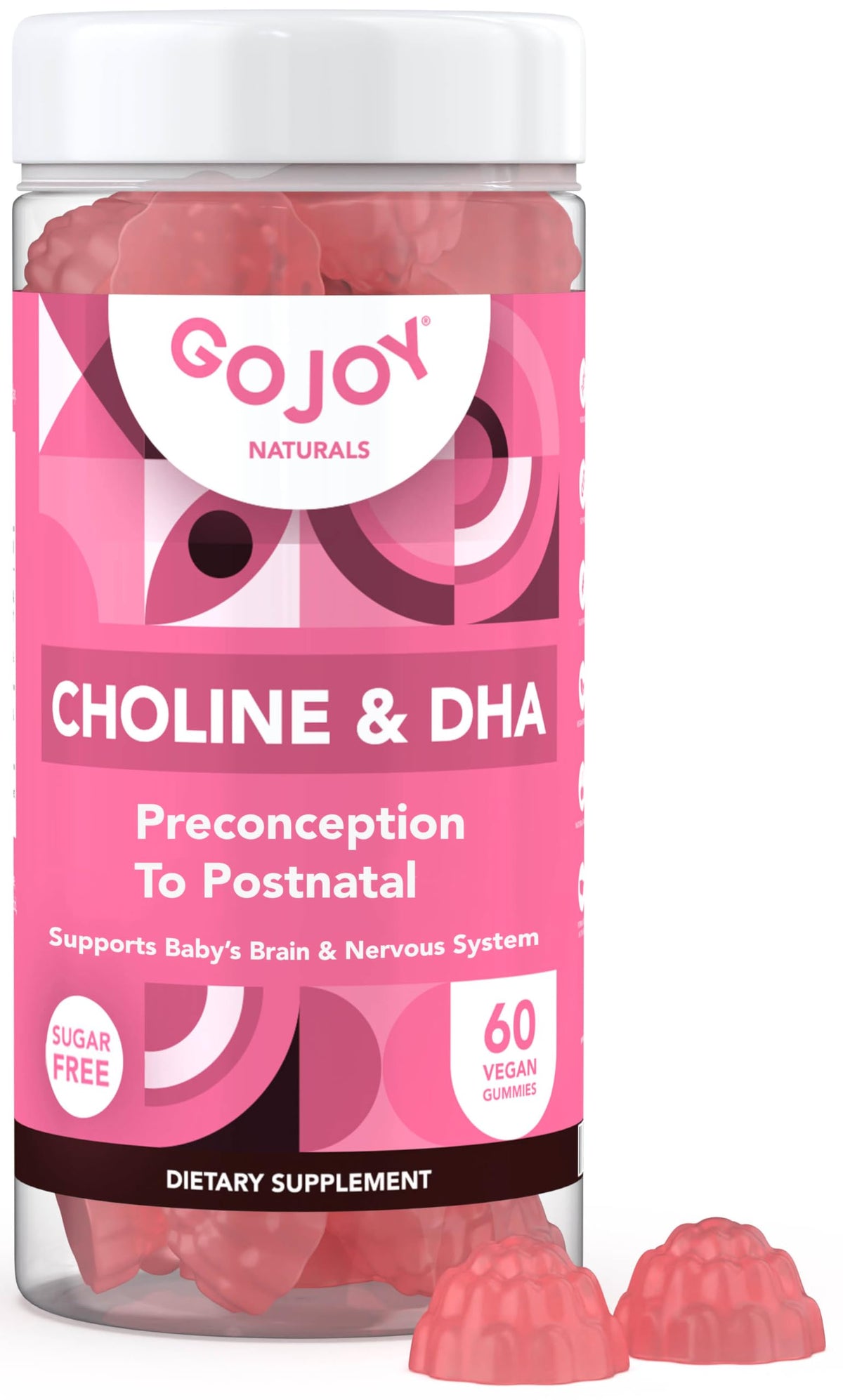 GOJOY NATURALS frente del envase mostrando ingredientes clave y beneficios