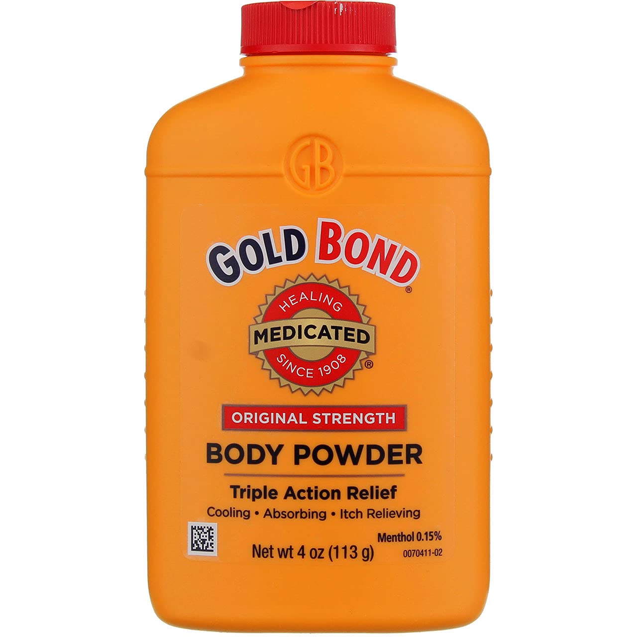 Gold Bond primer plano de la textura fina del polvo, absorbe humedad