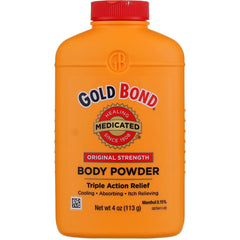 Gold Bond primer plano de la textura fina del polvo, absorbe humedad
