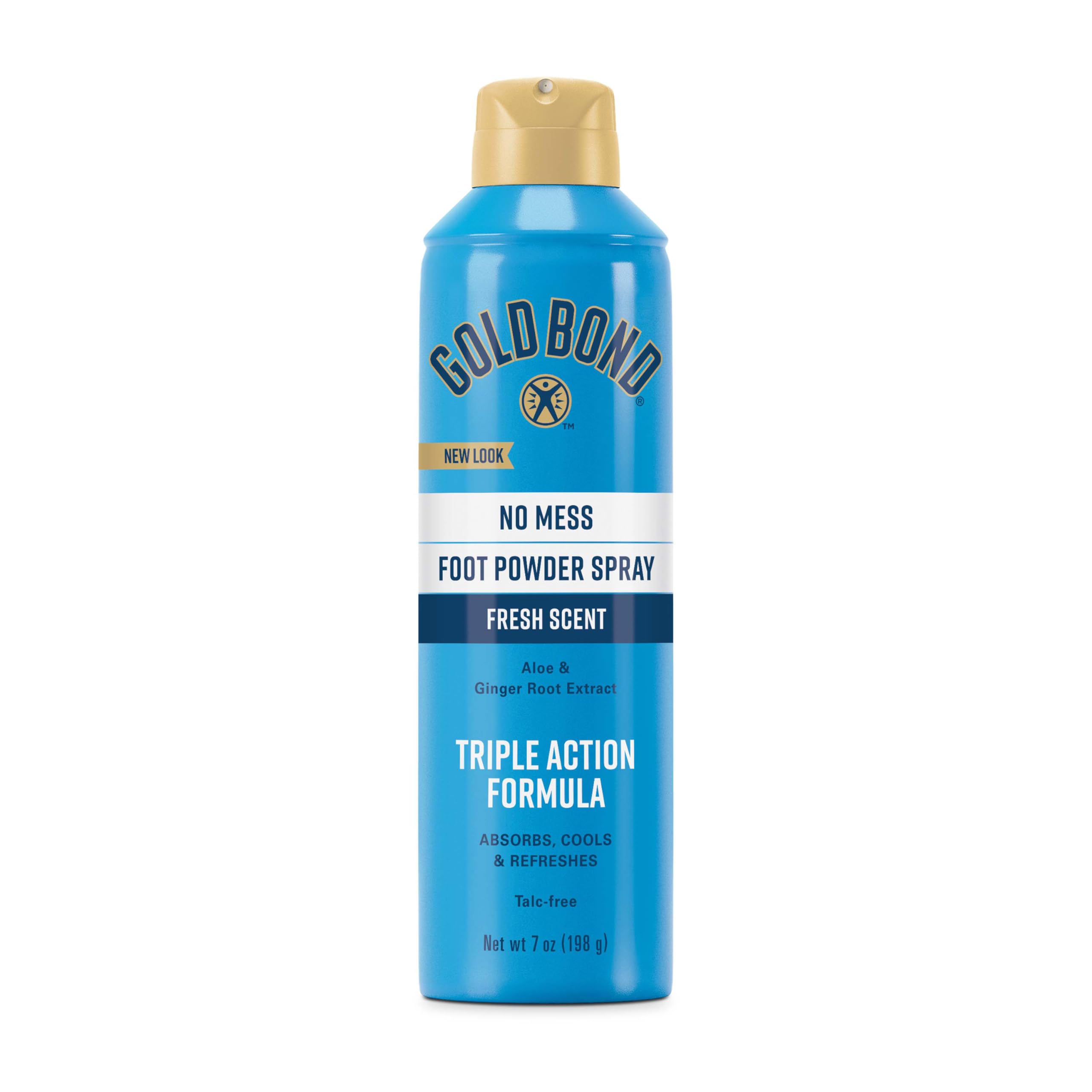 Gold Bond spray frontal mostrando envase y beneficio de frescura