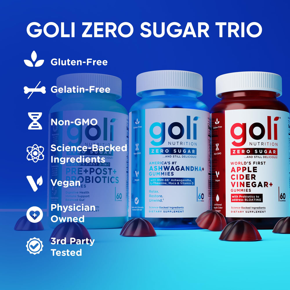 Etiqueta Goli con lista de ingredientes y beneficios claros