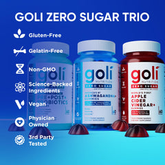 Etiqueta Goli con lista de ingredientes y beneficios claros