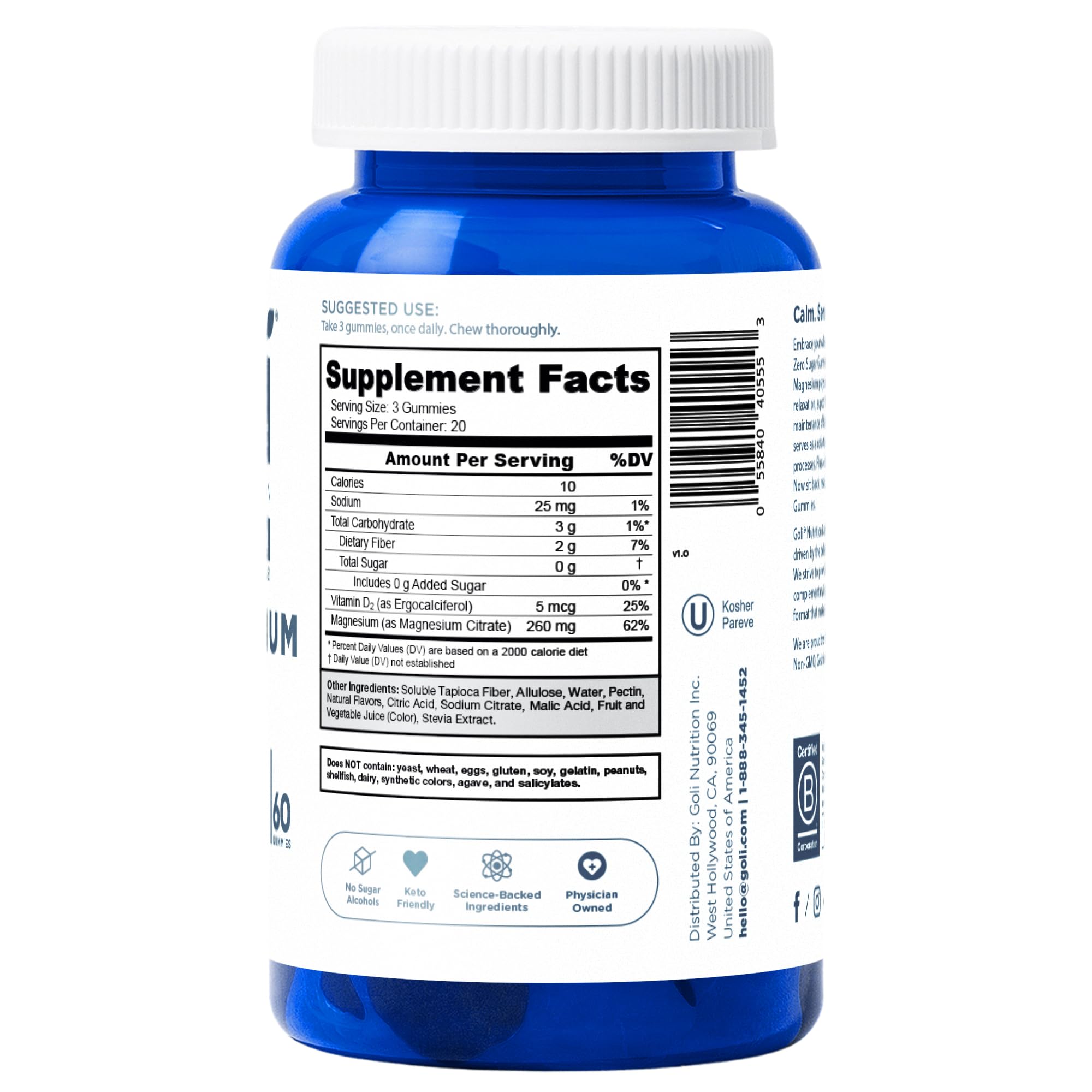 Goli gominolas textura frambuesa, sabor natural y opción vegana