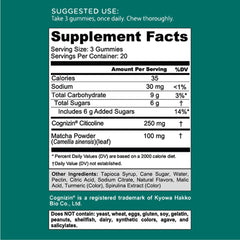 Goli Matcha Mind Gummies versión vegana para dietas sin productos animales.