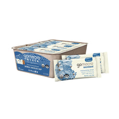 GoMacro empaque frontal que destaca sabor y certificado orgánico