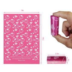 GONGJIANG primer plano del estampado fresa y corazones para discreción