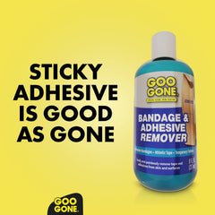Goo Gone envase abierto con gotero, aplicación precisa
