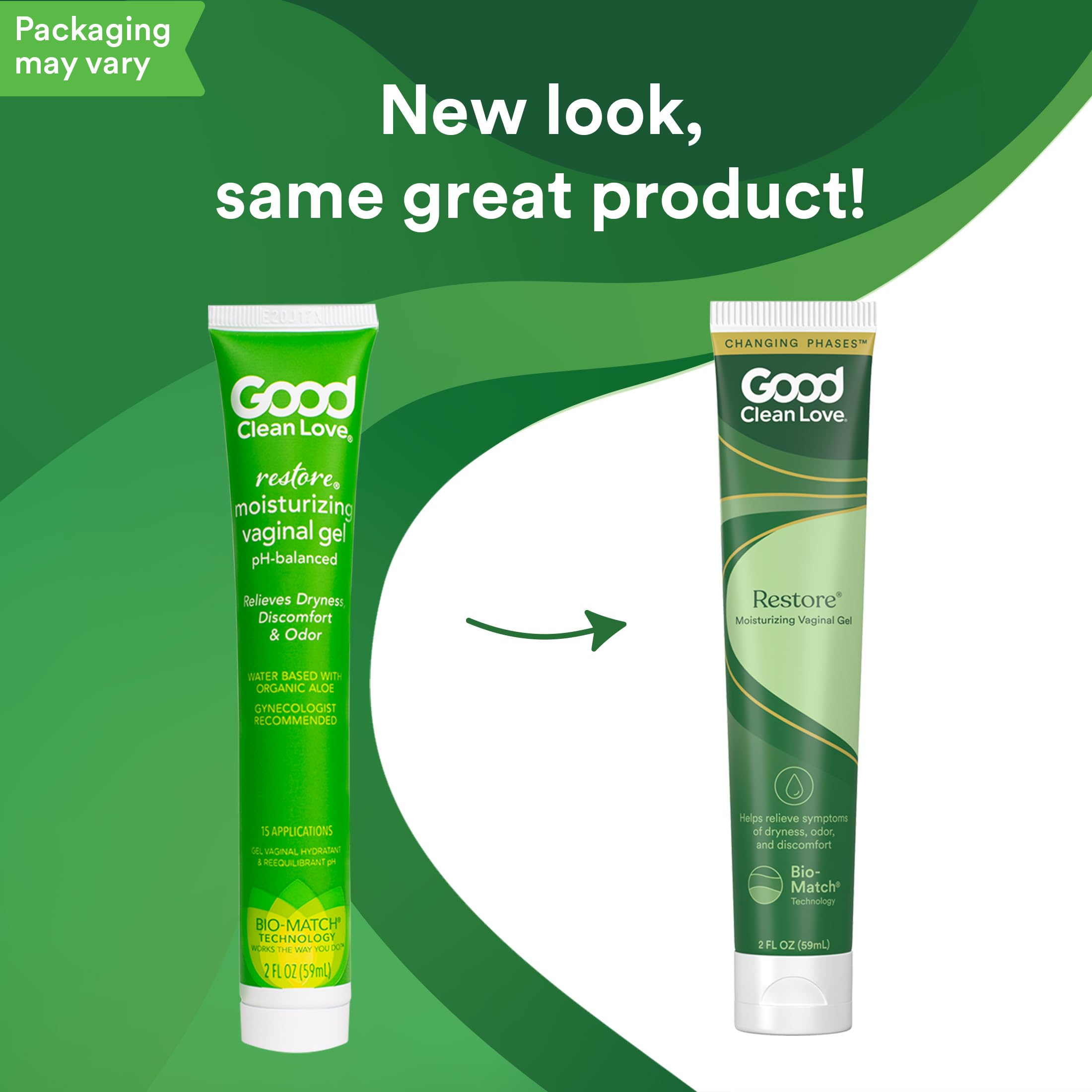 Good Clean Love comparación de tamaño en mano para referencia práctica