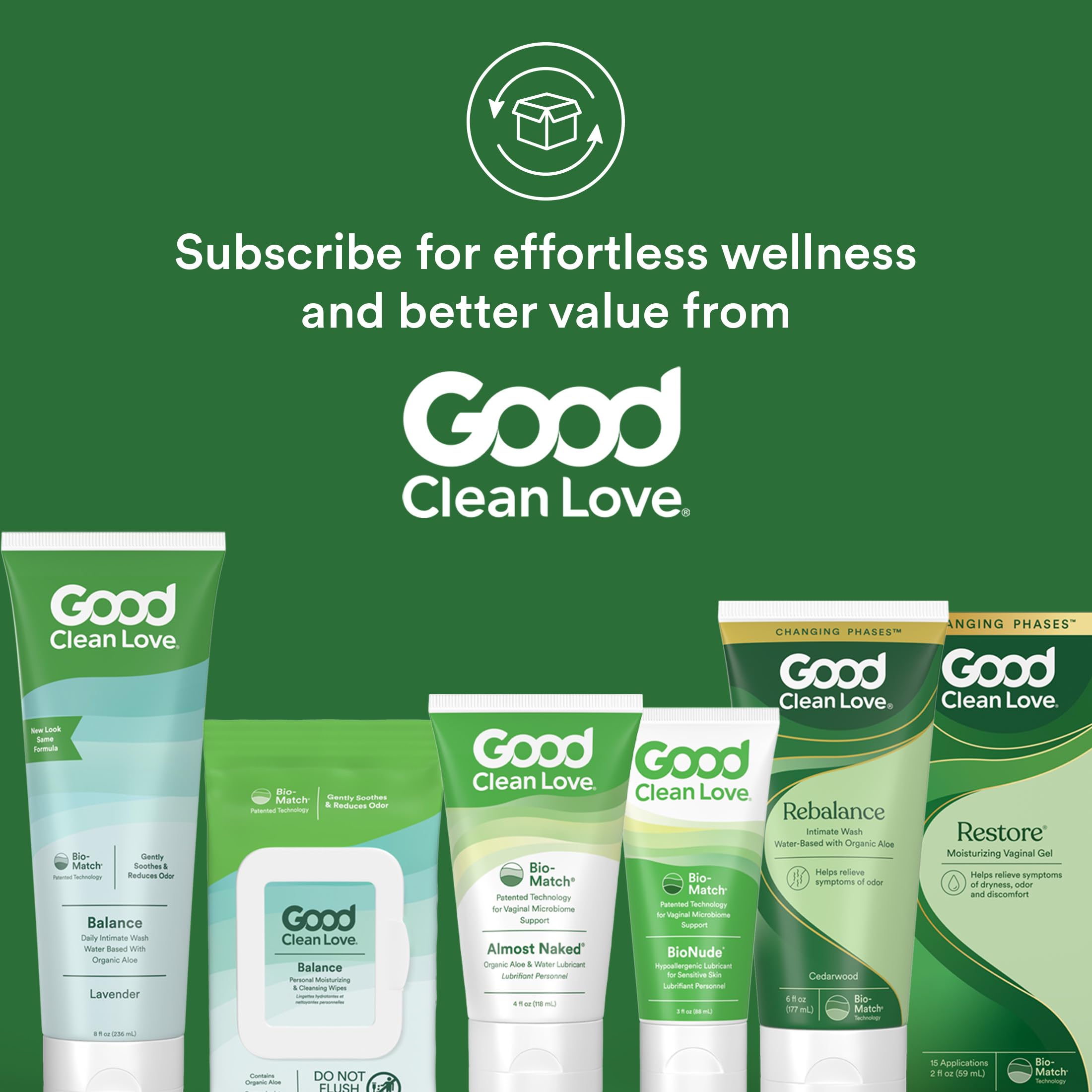 Good Clean Love foco en ácido hialurónico y su aporte de hidratación