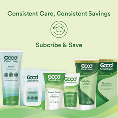 Good Clean Love comparación de tamaño 8 oz para planificación de compra